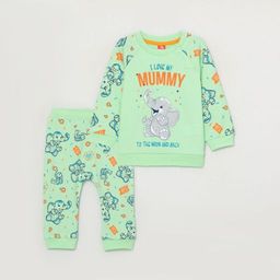 CRB wear/CWNB 90047-37-285 Комплект для мальчика (джемпер, брюки), светло-зеленый/Ex.Cherubino  фото 4