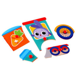 Рамка - вкладыш Зайка в паровозике - Лесная мастерская фото 3