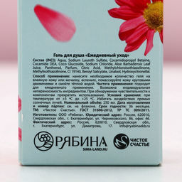 Гель для душа шампанское Сияй от счастья!, 250 мл, аромат фруктового десерта, Чистое счастье  фото 10