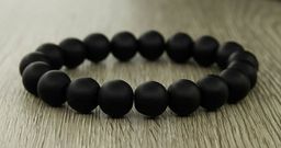 Шунгит черный 10мм, браслет Классика длина 17см - Agat77 фото 2