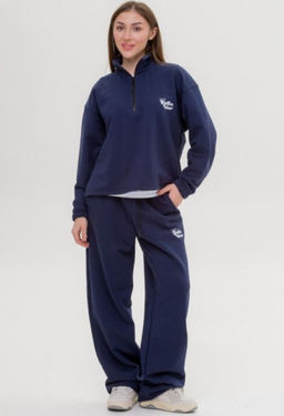 327 Костюм-трансформер с утяжками, темно-синий