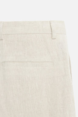 100% LINEN PLEATED TROUSERS - Zara фото 10