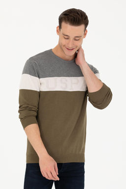 U. S. Polo Assn / Мужской свитер цвета хаки - U.s. polo assn фото 15