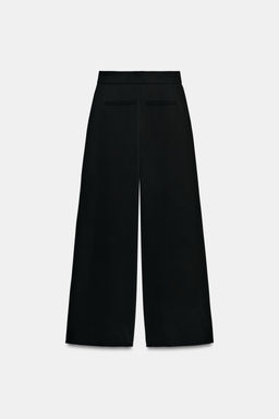 PANTAL?N PALAZZO BOT?N DORADO / Negro - Zara фото 6