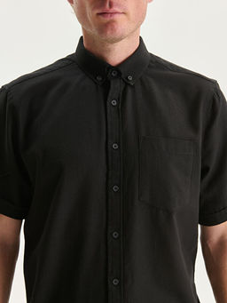 Regular Fit K?sa Kollu Poplin Erkek G?mlek