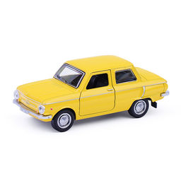 Машина металл ЗАЗ-968а "Запорожец" 12 см. (двер, желтый) в коробке