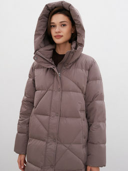 Conso/WDL 220522 - cappuccino Пуховое Пальто  фото 2