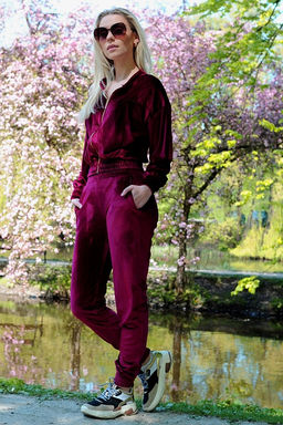 Goldenia dres Wine Red