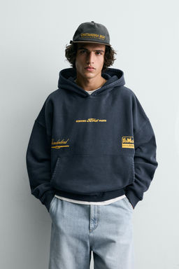 COMBINED SLOGAN FORD  HOODIE - Zara фото 2