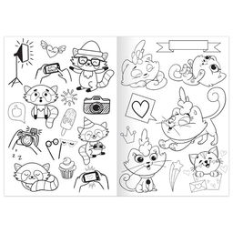 Раскраска Весёлые зверюшки, 12 стр., А5 - Буква-ленд фото 3