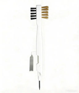 Щетка мягкой и жесткой щетиной и металлическим стержнем для мелких щелей НОВИНКА