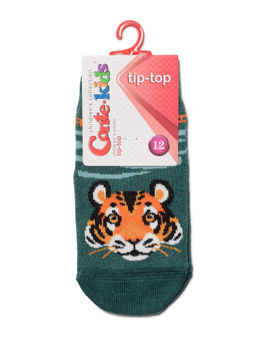 Цена за 2 пары Conte-kids Антискользящие носки TIP-TOP с рисунками т.бирюзовый