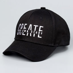 Кепка детская Create, чёрная, р-р 52-54, 5-7 лет
