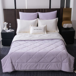 Комплект постельного белья на резинке Сатин Velvet Premium с Одеялом VPR011 180*200*25;160*200*25;140*200*25 Евро 4 Наволочки