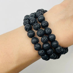 Бусины для украшений из Лавы 38 см