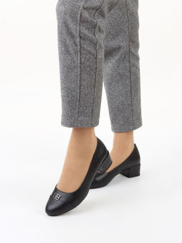 06-M47-4 BLACK Туфли женские (натуральная кожа)