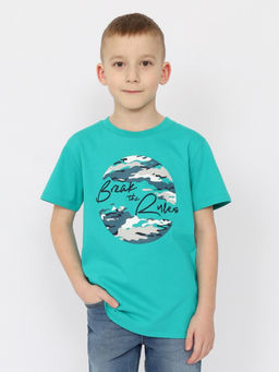 CRB wear/ HSJB 63835-37 Футболка для мальчика,зеленый/Ex.Cherubino