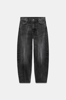 ZW COLLECTION HIGH-WAIST TAPERED JEANS - Zara фото 6