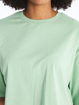 Bisiklet Yaka Oversize Kad?n Spor Ti??rt