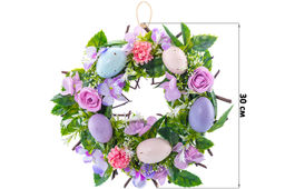 Пасхальное украшение венок 30*30*7,5 см "Нежность", круг