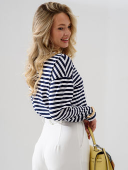 Лонгслив тельняшка 100% хлопок - Оптима фото 11