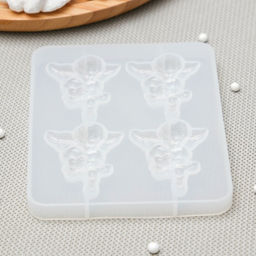 Силиконовый молд «Серафим», 12,5×10,5×1 см, цвет белый