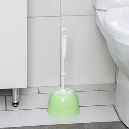 Ёршик для унитаза Aqua, 13×13×36 см, с подставкой, салатовый