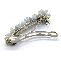 Заколка для волос с бериллом 6*1,5*1,5см