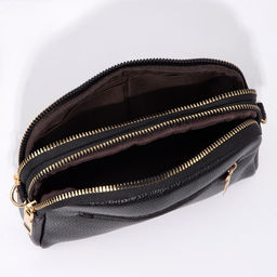 Сумка кросс-боди на молнии, цвет чёрный - Simaland фото 6