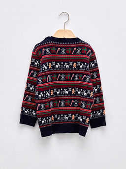 Bisiklet Yaka Uzun Kollu Y?lba?? Temal? Erkek Bebek Triko Kazak - Waikiki фото 2