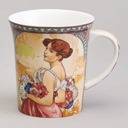 КРУЖКА LEFARD ВРЕМЕНА ГОДА (А. МУХА) 420 МЛ