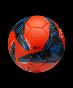 Мяч футбольный JOGEL Championship №5, оранжевый/синий/черный  фото 3