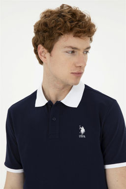 Мужская темно-синяя базовая футболка Неожиданная скидка в корзине - U.s. polo assn фото 2