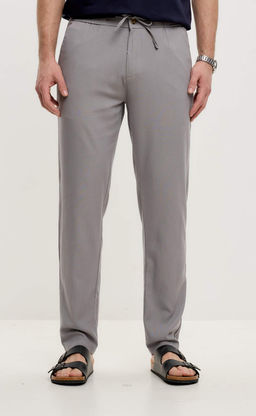 Брюки лен Р211-0872 l.grey