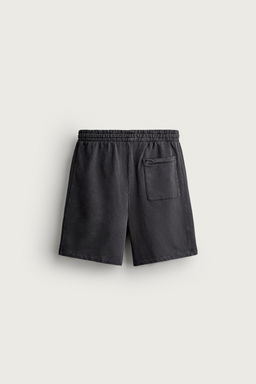BERMUDA JOGGER B?SICA LAVADA / Antracita oscuro - Zara фото 11