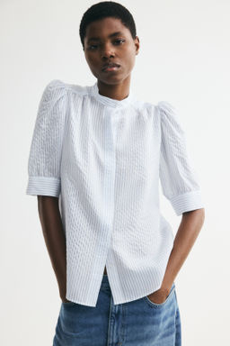 Blusa con mangas abullonadas - H&m фото 7