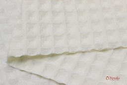 Вафельное премиум-полотно Бохо цв.молочный, ш.1.72м, хлопок-100%, 240гр/м.кв - Купава фото 2