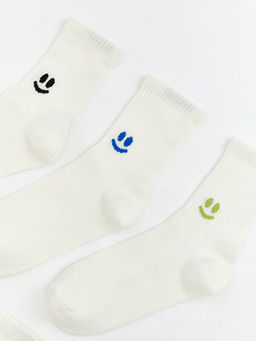 Bask?l? Kad?n Soket ?orap 5li