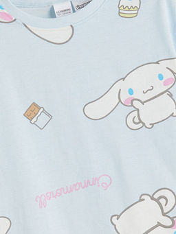 Bisiklet Yaka Cinnamoroll Bask?l? K?z ?ocuk Pijama Tak?m?