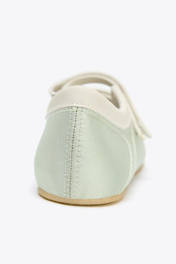 SATIN EFFECT TOPSTITCHED BALLERINAS - Zara фото 22