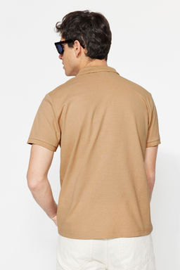 TRENDYOL MAN Beyaz Slim/Dar Kesim Yakas? Cizgili Basic %100 Pamuklu Polo Yaka T-shirt TMNSS20PO0009 - Trendyolmilla фото 48