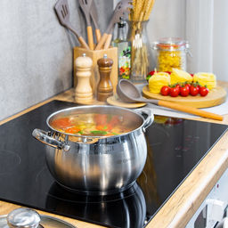 Кастрюля нерж КЛАССИКА 3л(2,9л) ст/крыш мет/руч матов 18см SD-18 (204072) /DANIKS/  фото 14