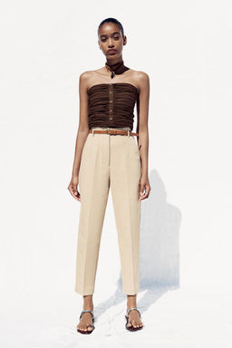 RUSTIC TROUSERS WITH BELT
