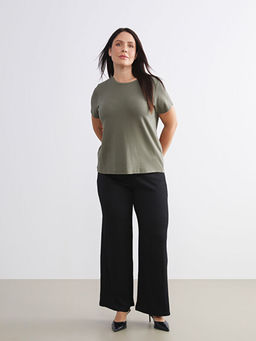 Beli Lastikli Dokulu Kad?n Pantolon