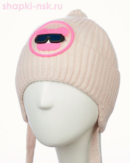 04-27-M Шапка для девочки флис (50-52)