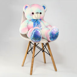 Мягкая игрушка Медведь, с паетками, 80 см - Simaland фото 4