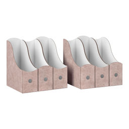 VAL JR-3VP-100mono Лотки для бумаг верт., широкие, 31*26*10 см, набор 6 шт., моно, JARDIN, шт - Valiant фото 2