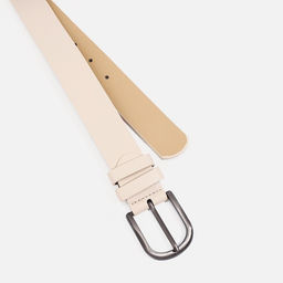 Ремень женский, ширина 3,5 см, винт, пряжка металл, цвет бежевый - Simaland фото 2