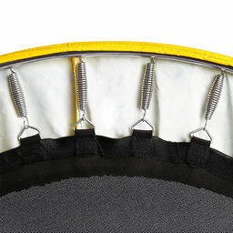 Батут ROCKET, d=140, внешняя сетка высотой 88 см., общая высота 122 см. черный с желтым