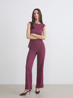 Beli Lastikli Dokulu Kad?n Pantolon